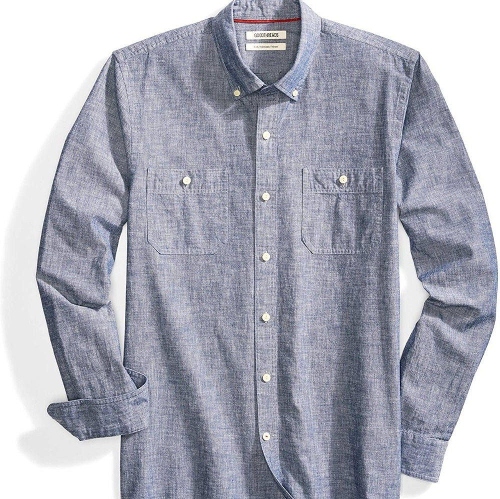 Goodthreads Slim Fit L/S Chambray Shirt